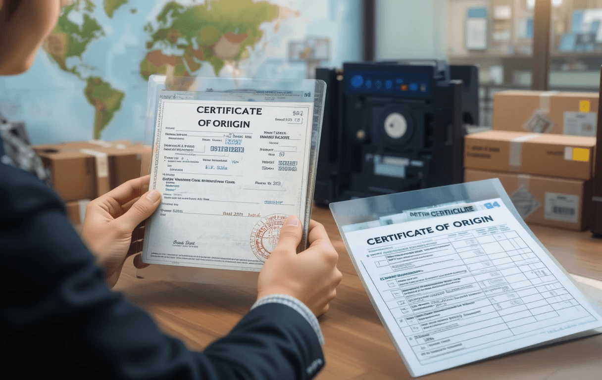What is the certificate of origin?